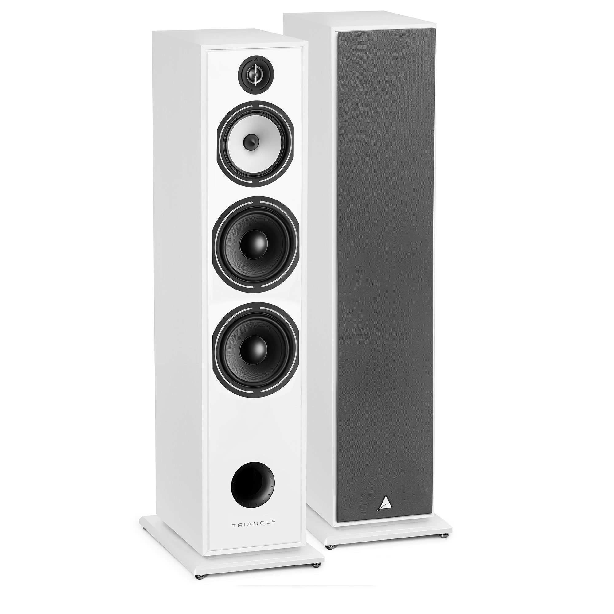 TRIANGLE HIFI Enceinte colonne Borea BR10 21 cm Haute-Fidélité Hi-Fi Home-Cinéma Paire Blanc
